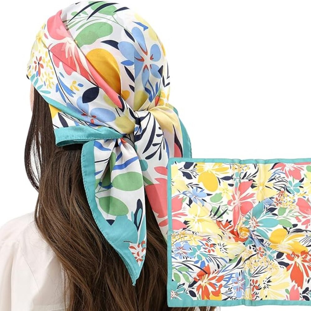 Women Head Hair Scarf  27.5'' x 27.5''